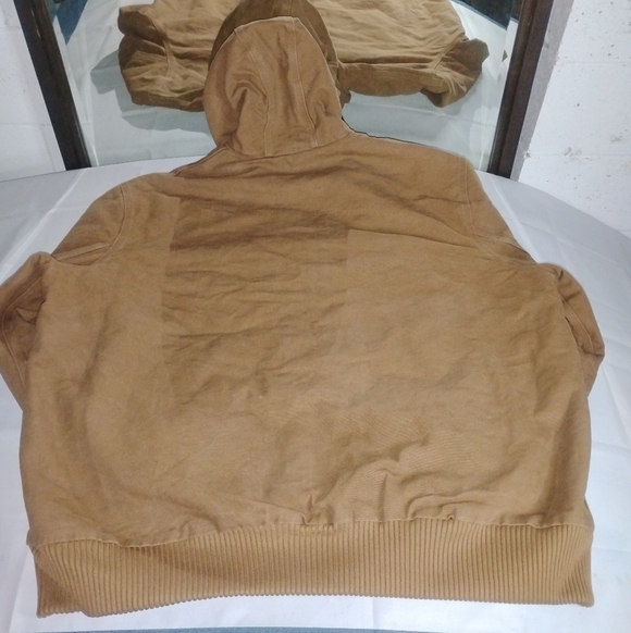Carhartt 3XL Duck Brown Thermal Active Hooded Work Coat Rugged 💪🥶 - Picture 7 of 9